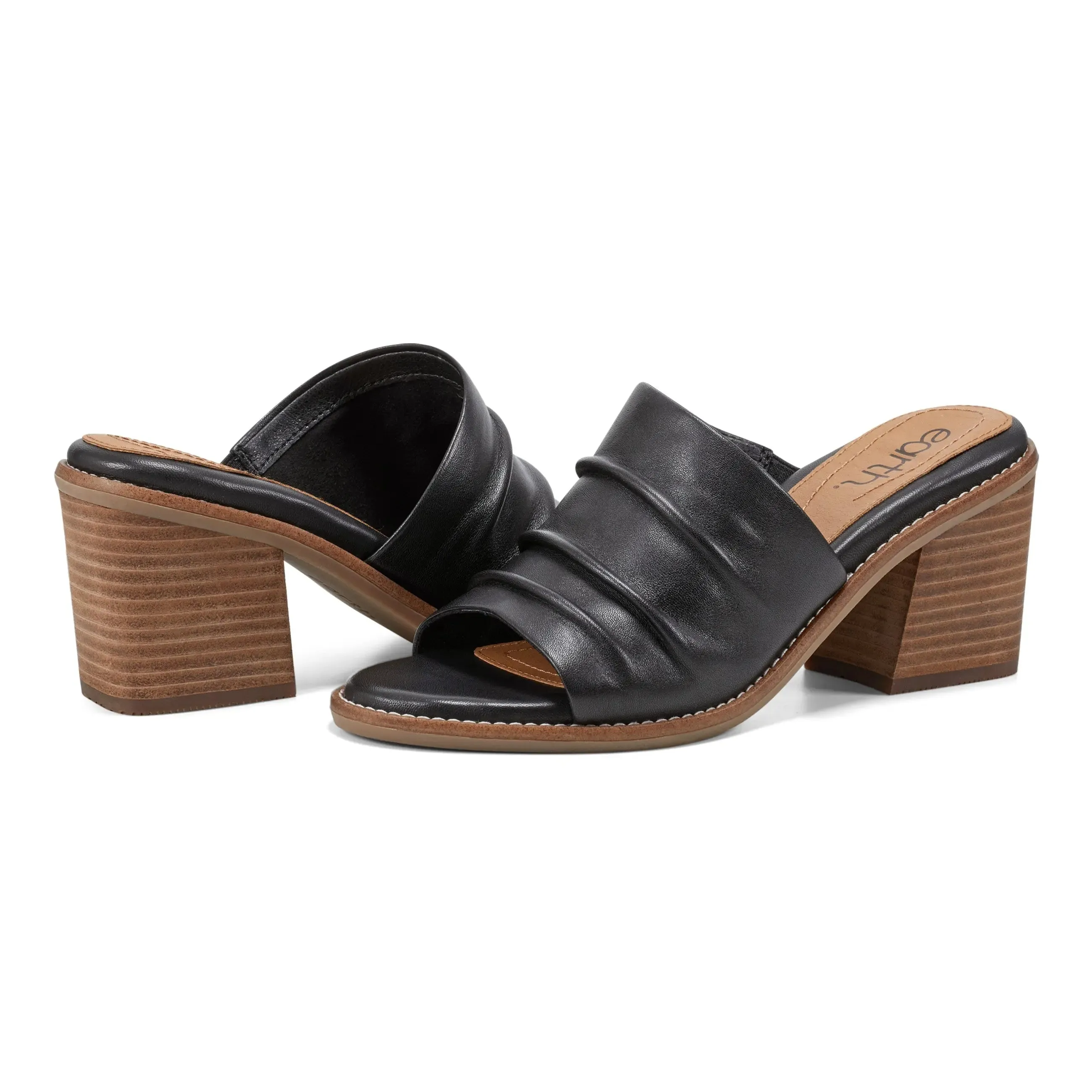 Adara Ruched Slip-On Dress Sandals