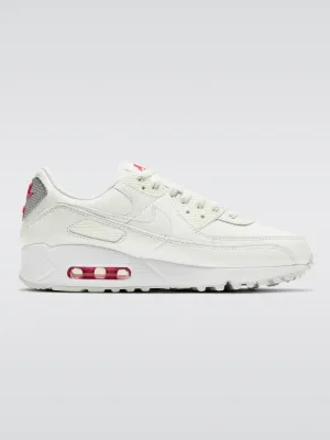 Air Max 90 Sneaker - Summit White/Summit White-Siren Red