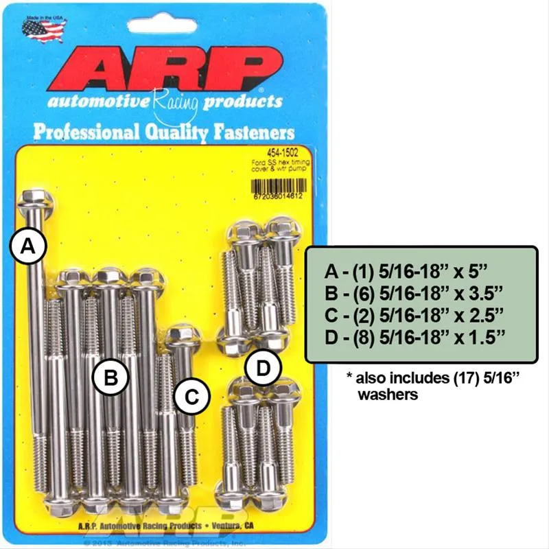 ARP Timing Cover Bolt Kits 454-1502