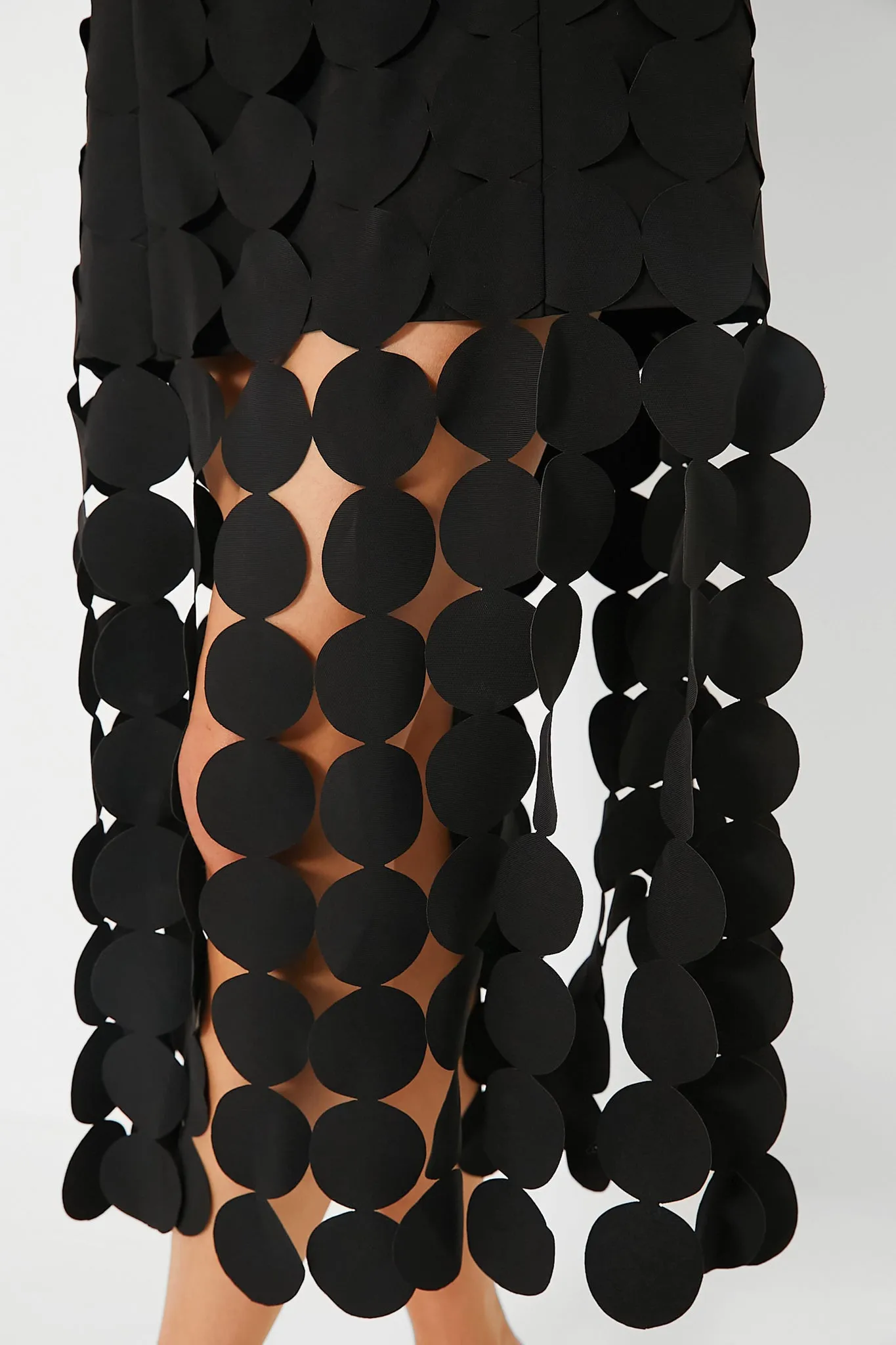 Black Multi Circle Mercedes Maxi Dress