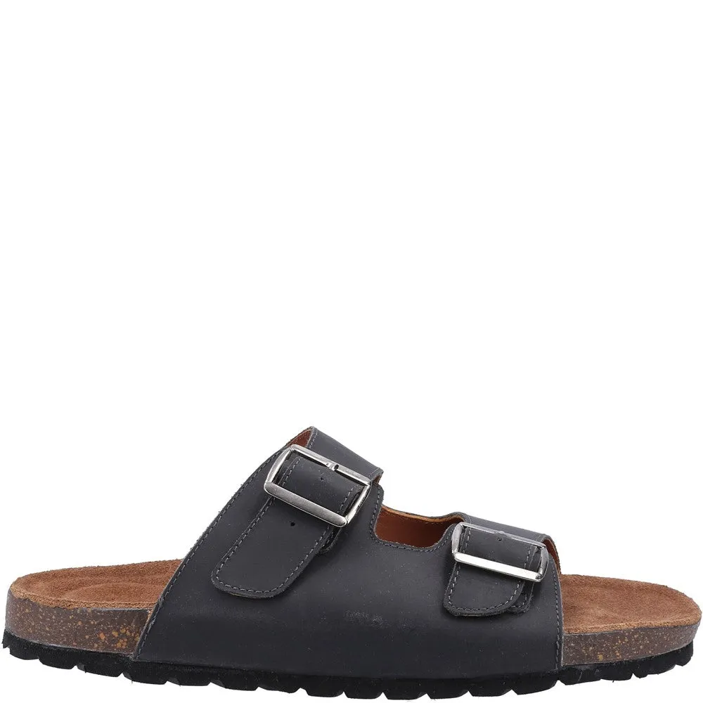 Black Nash Slider Sandals