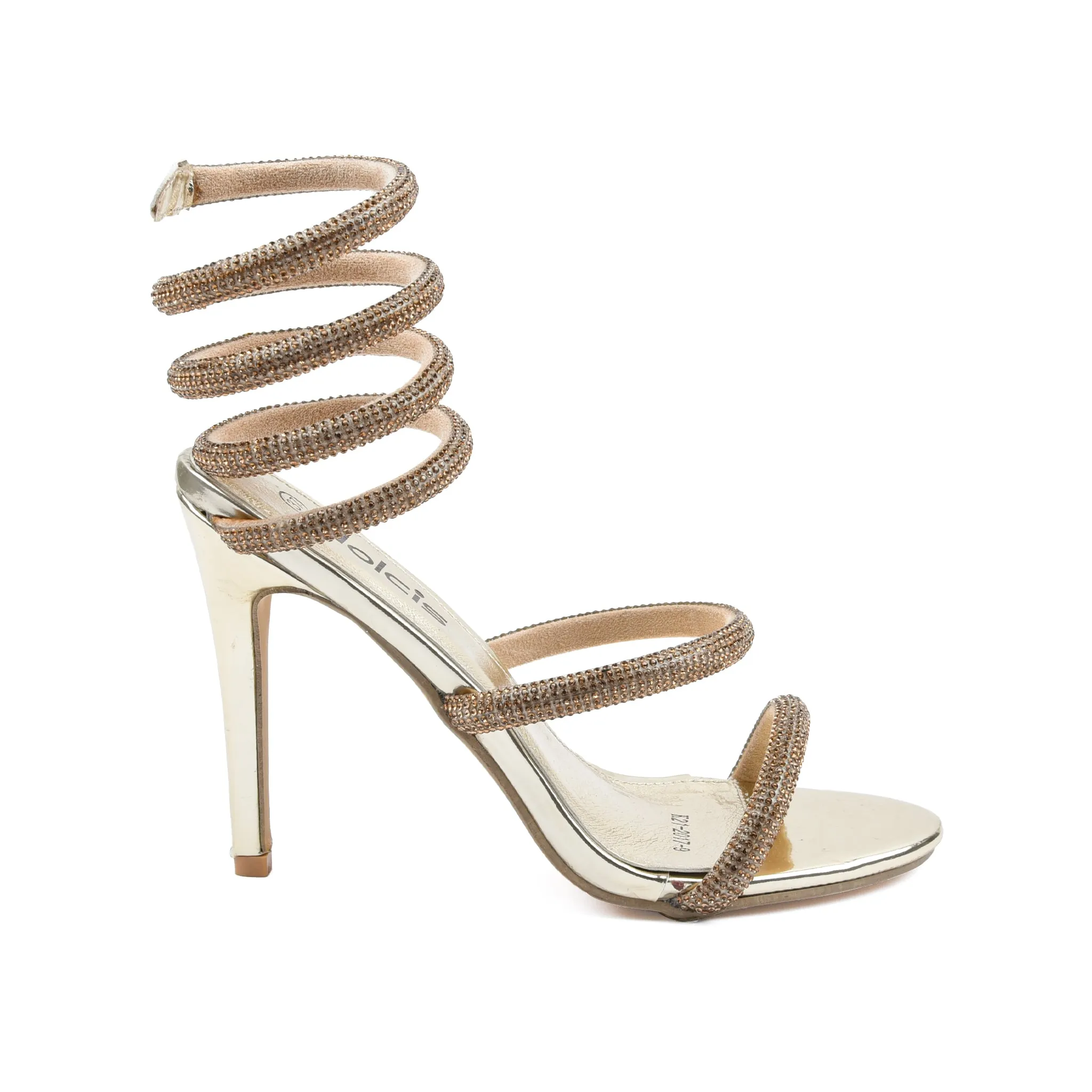 Elegant Strappy Golden High Heels for Special Occasions | 210G-X Dolcis