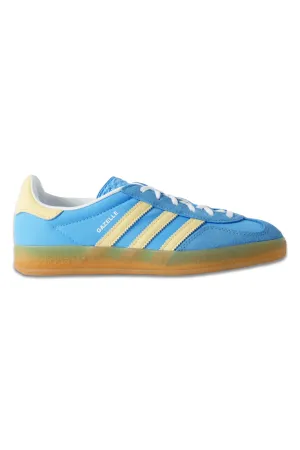 Gazelle Indoor Leather-Trimmed Suede And Nylon Sneakers Blue