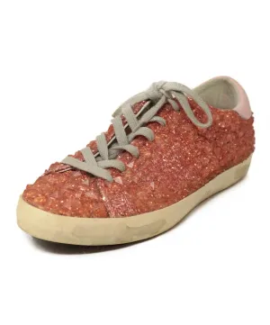 Golden Goose Pink Glitter Rubber Sneakers sz 8