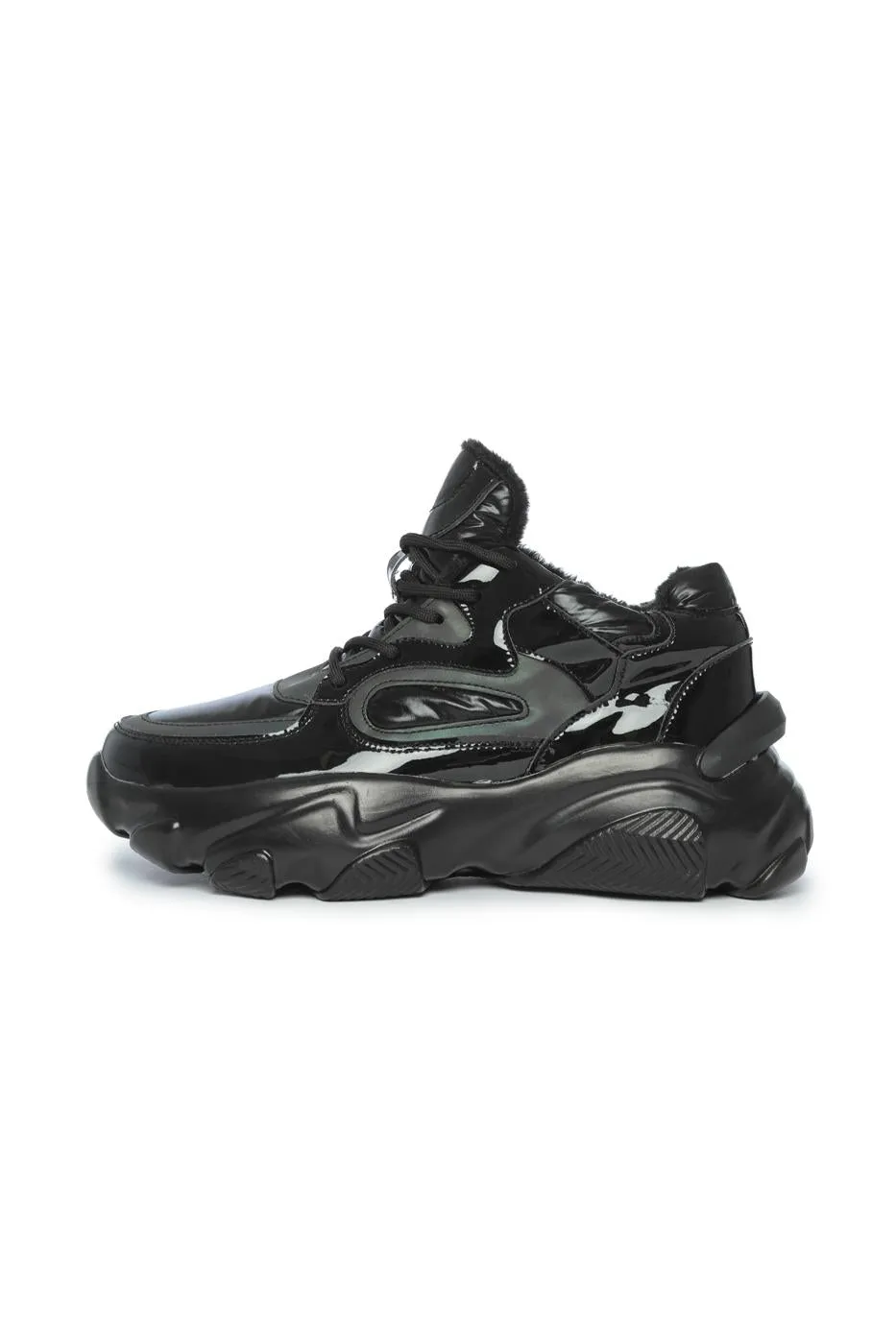 High-Gloss Chunky Sneakers