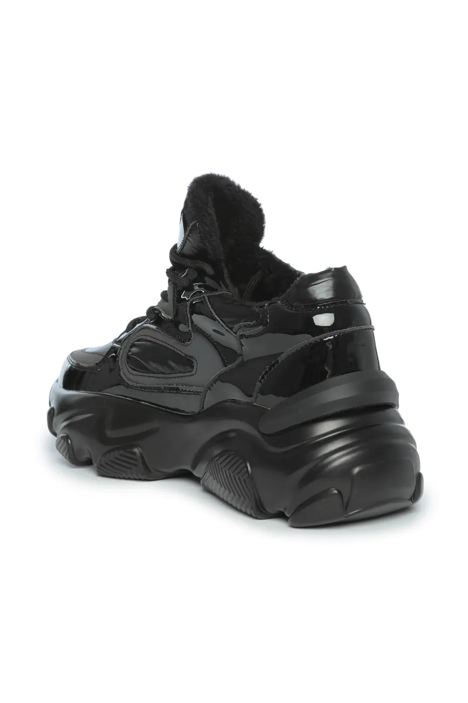 High-Gloss Chunky Sneakers