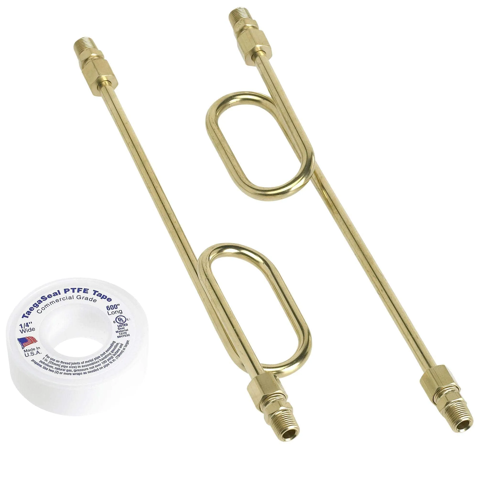 Ironhead Sportster Rocker Box Loop Oil Lines - Brass