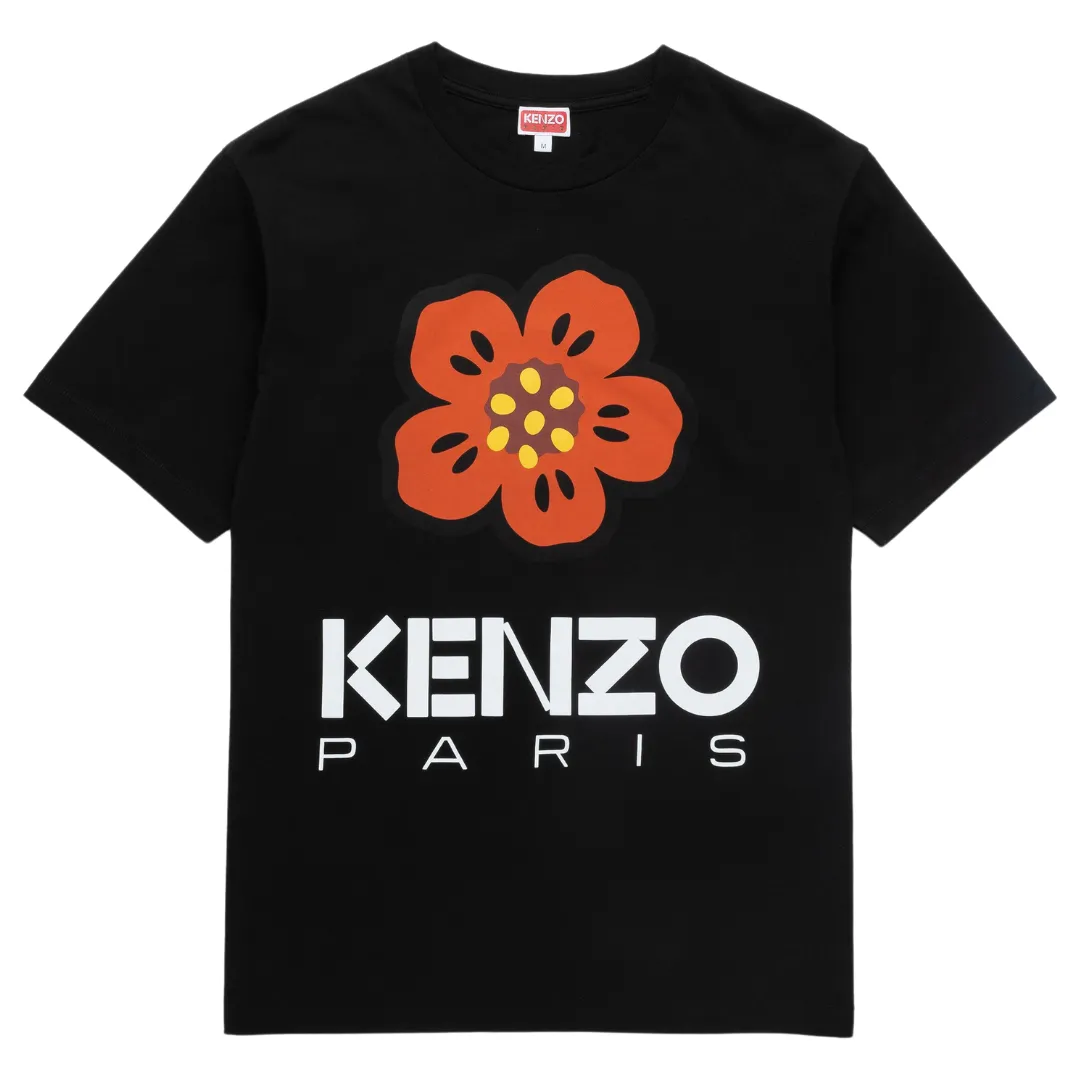 Kenzo Paris Large Boke Flower Oversized T-Shirt Black