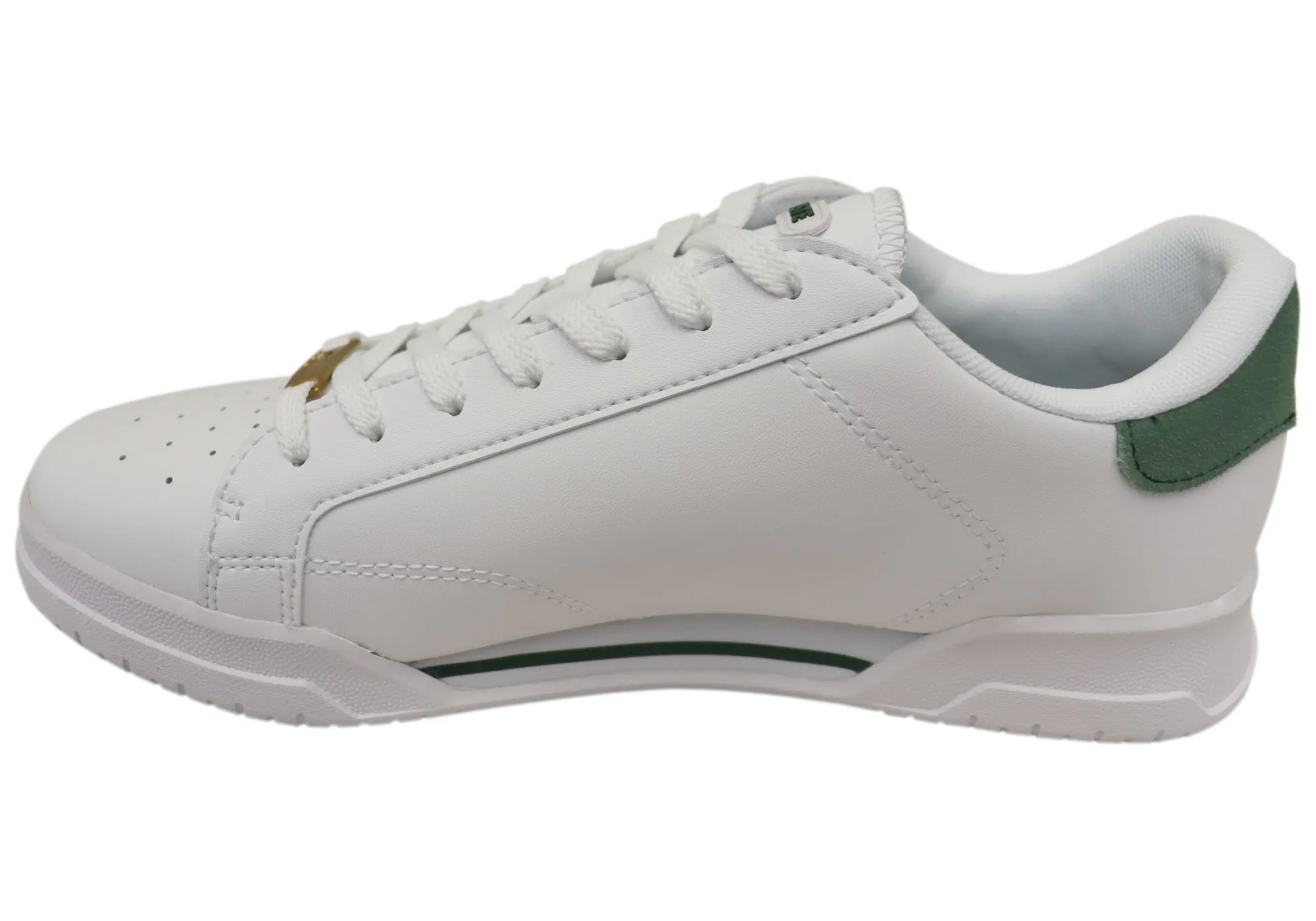 Lacoste Mens Comfortable Leather Twin Serve Sneakers