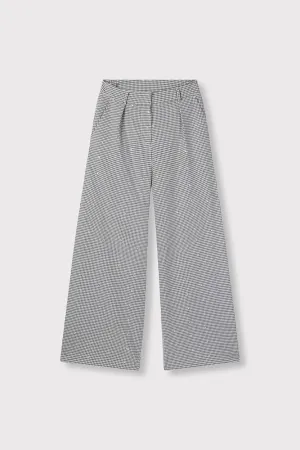 Ladies Woven Mini Check Pant - Zwart Dessin