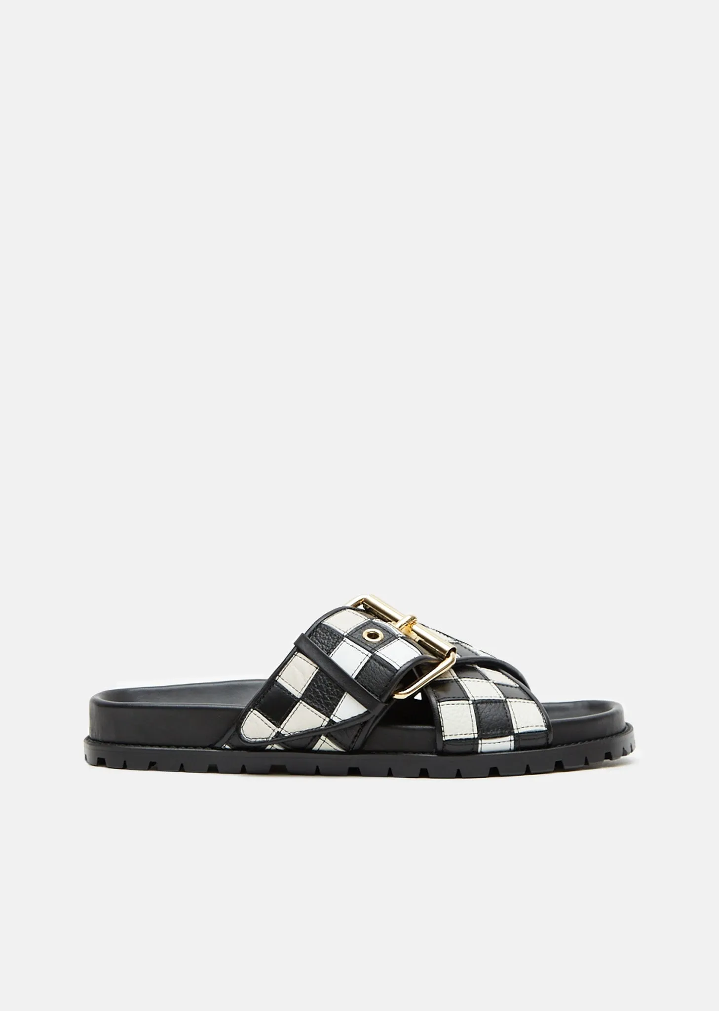 Leather Patch Work Sandal