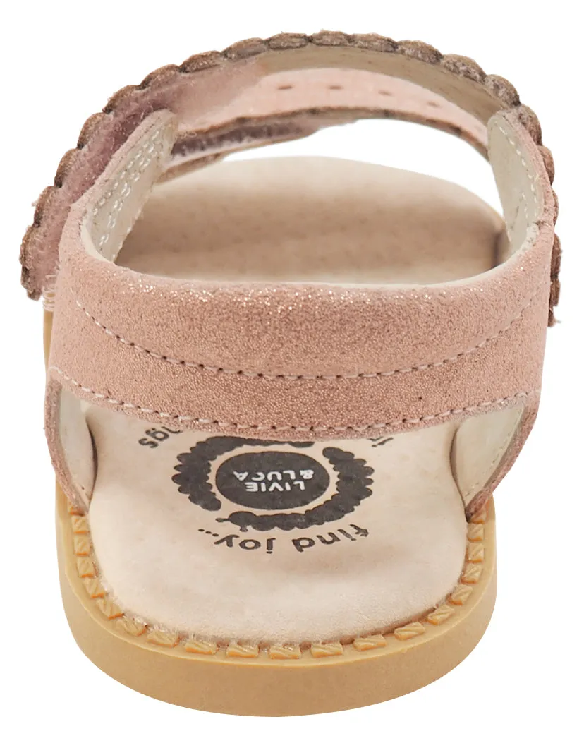 Livie & Luca Girl's Posey Sandals, Desert Rose Shimmer