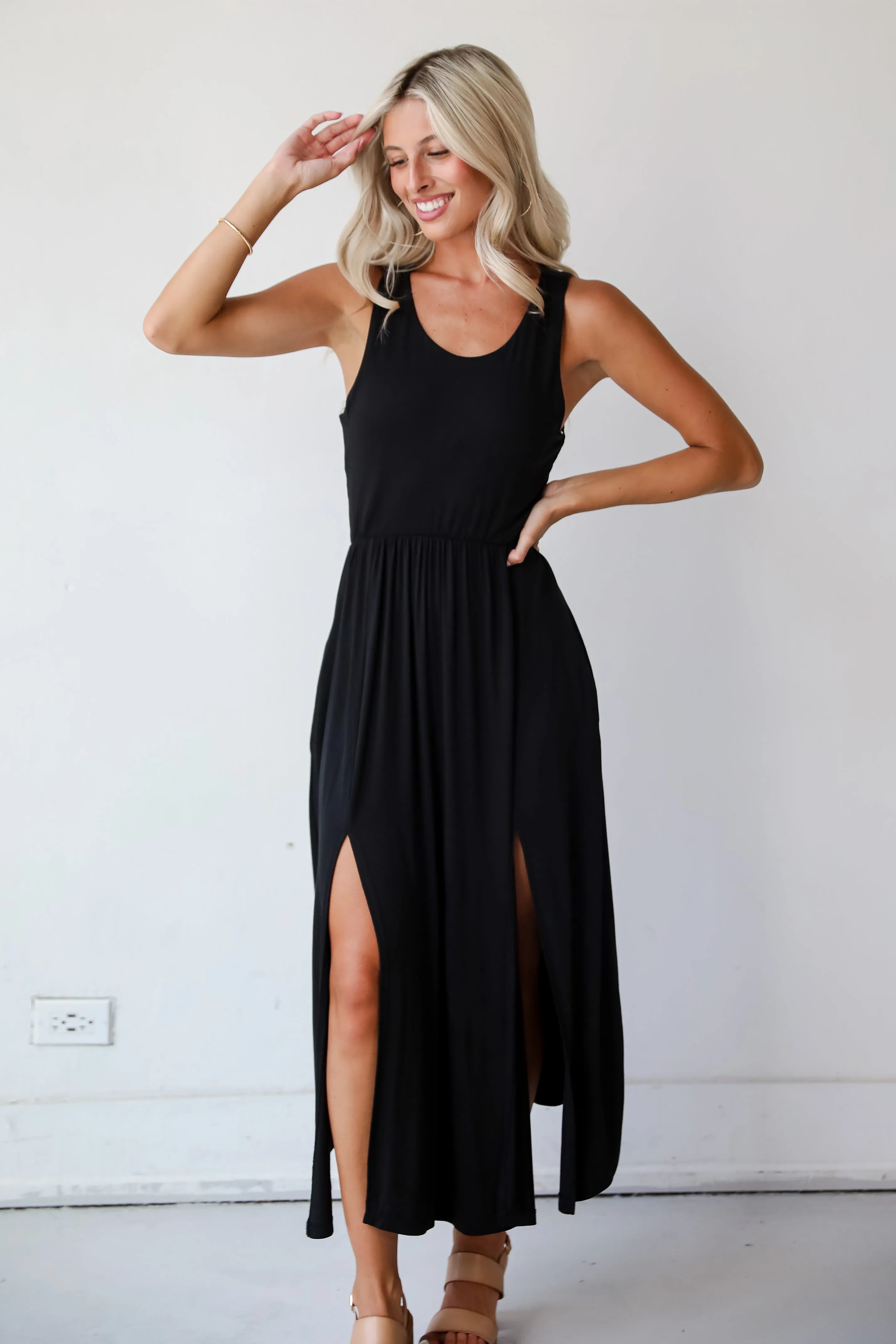 Majorly Sophisticated Black Maxi Dress