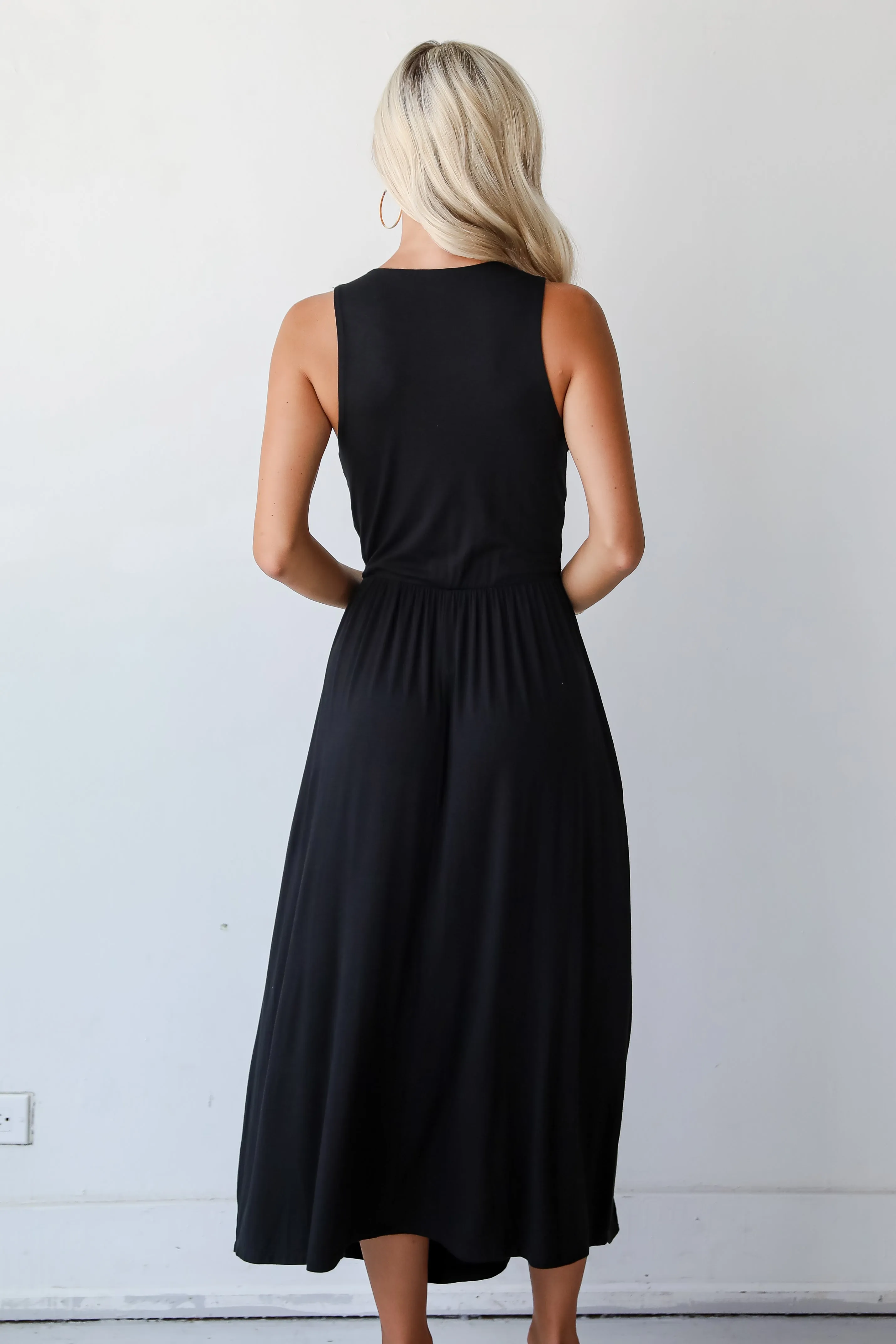 Majorly Sophisticated Black Maxi Dress