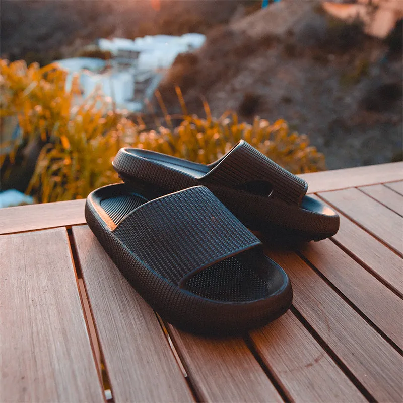 Men's Pillow Slides Black