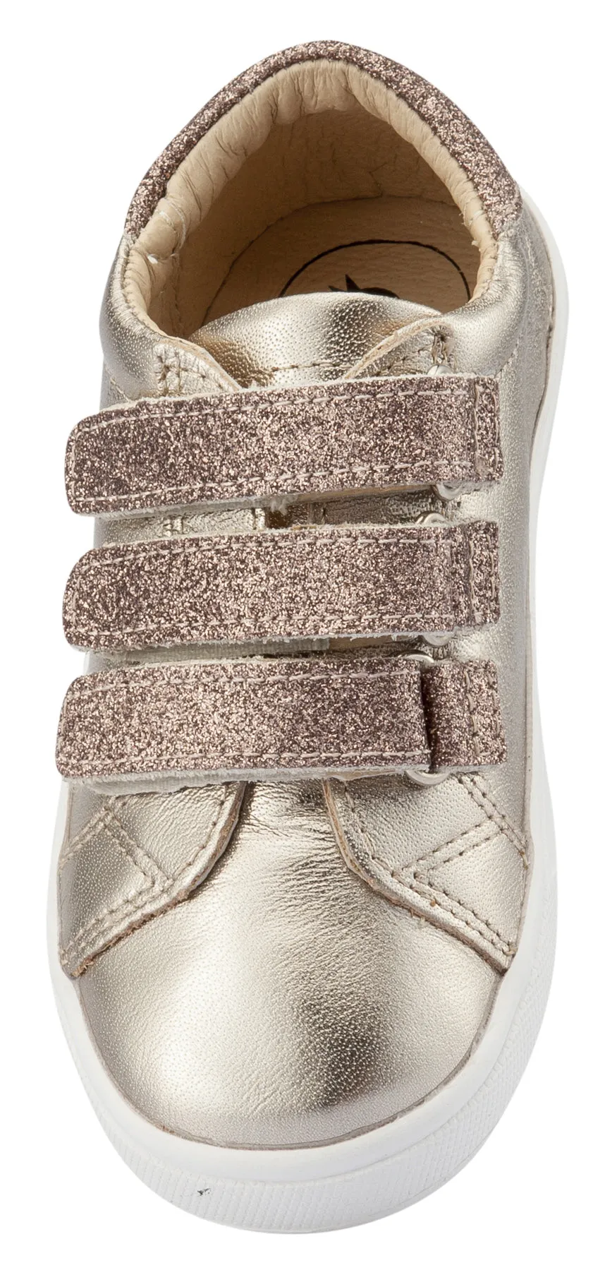 Old Soles Girl's Edgy Markert Sneakers, Titanium / Glam Choc