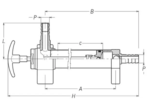 Patay Polished Brass Sump Pump Type A