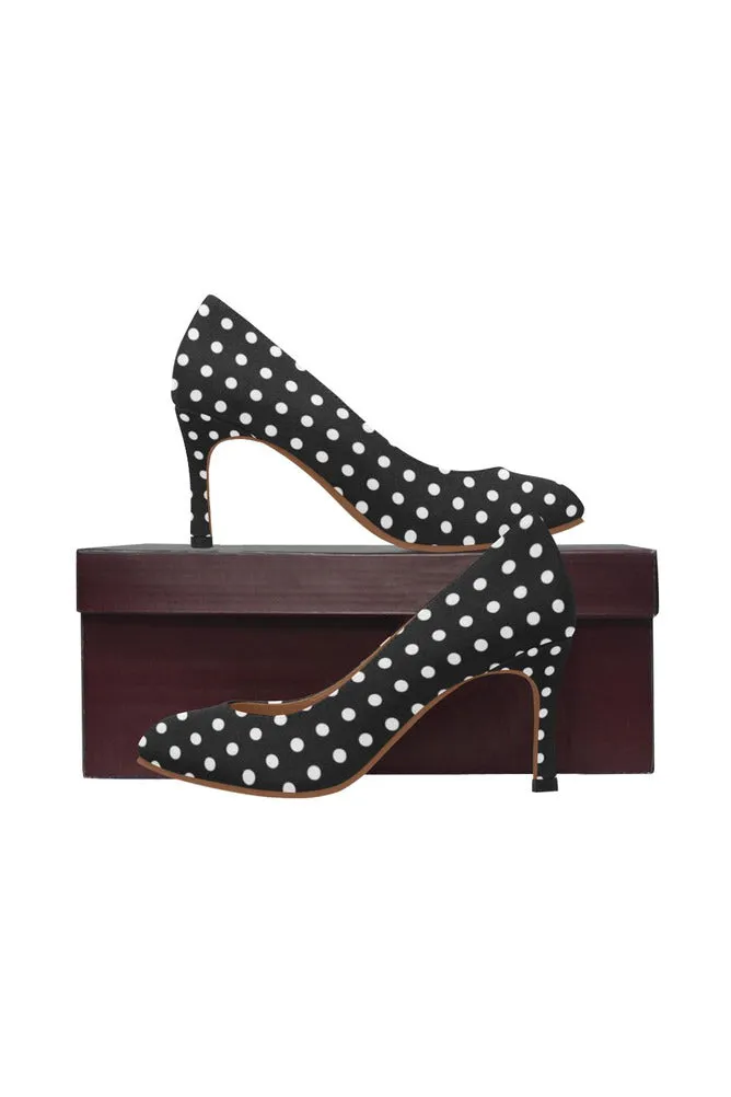 Polka-dot Women's High Heels (Model 048)