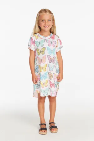 Puff Sleeve "She's a Butterfly" Dress