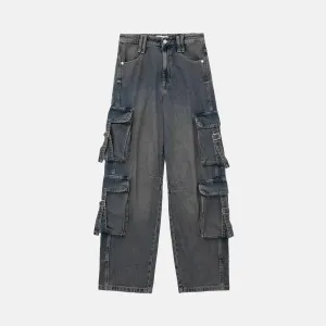 Rynelle – Distressed wash – Performance cargo pants