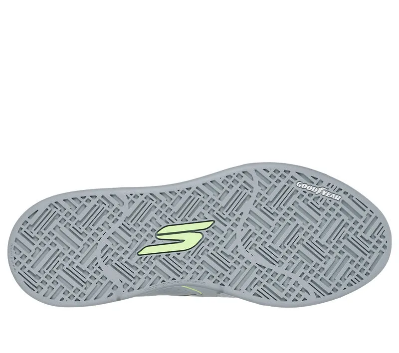 Skechers Mens Viper Court Classic Pickleball Gray Lime