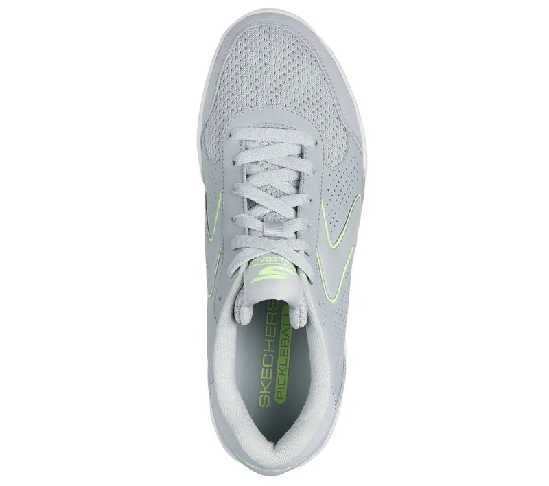 Skechers Mens Viper Court Classic Pickleball Gray Lime