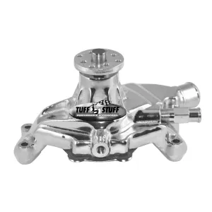 Tuff Stuff Performance Mechanical Water Pump 3/4" Shaft Short Design Aluminum - Polished