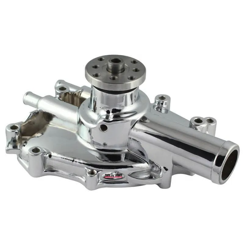 Tuff Stuff Platinum SuperCool Aluminum Water Pump - Shorty - Polished - SB Ford