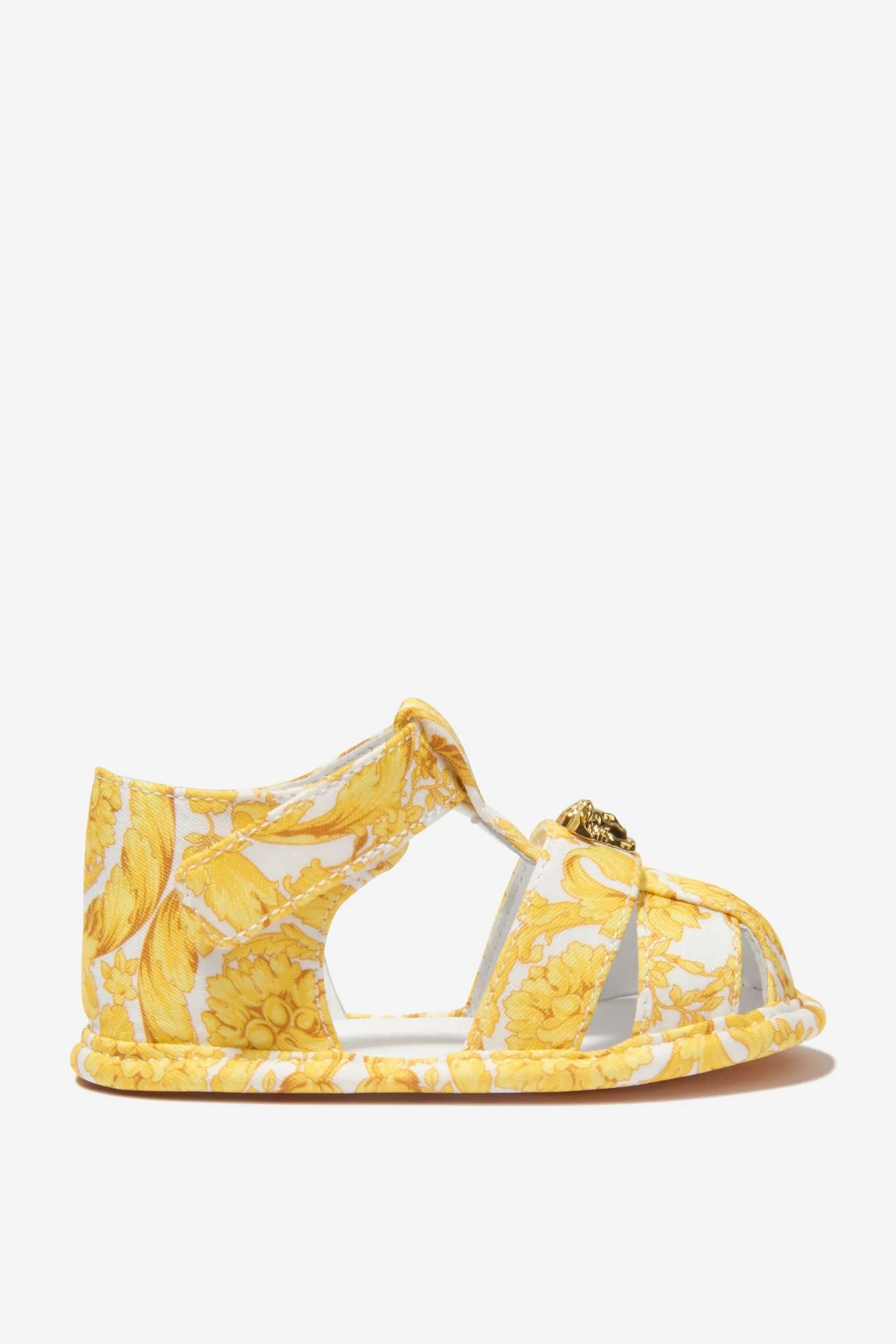 Versace Baby Unisex Barocco Print Pre-Walker Sandals