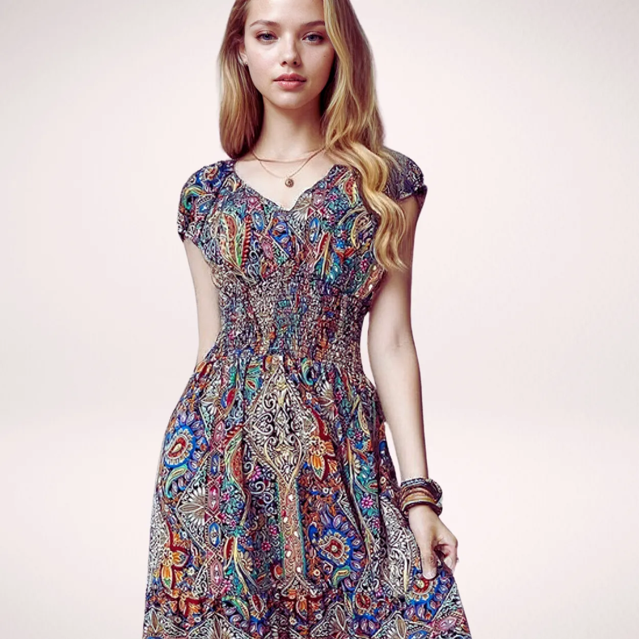 WHIMSICAL PAISLEY SUNDRESS